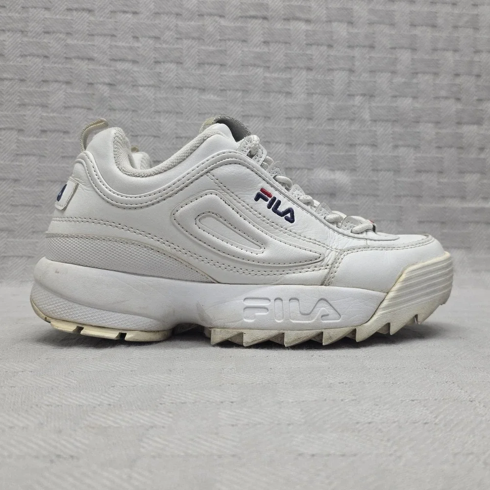 FILA Disruptor II White Women's Size 7 Chunky Platform Sneaker 5FM00002-125